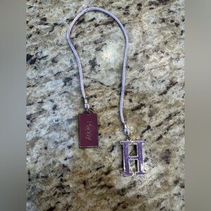 Purple Initial 'H' Bookmark